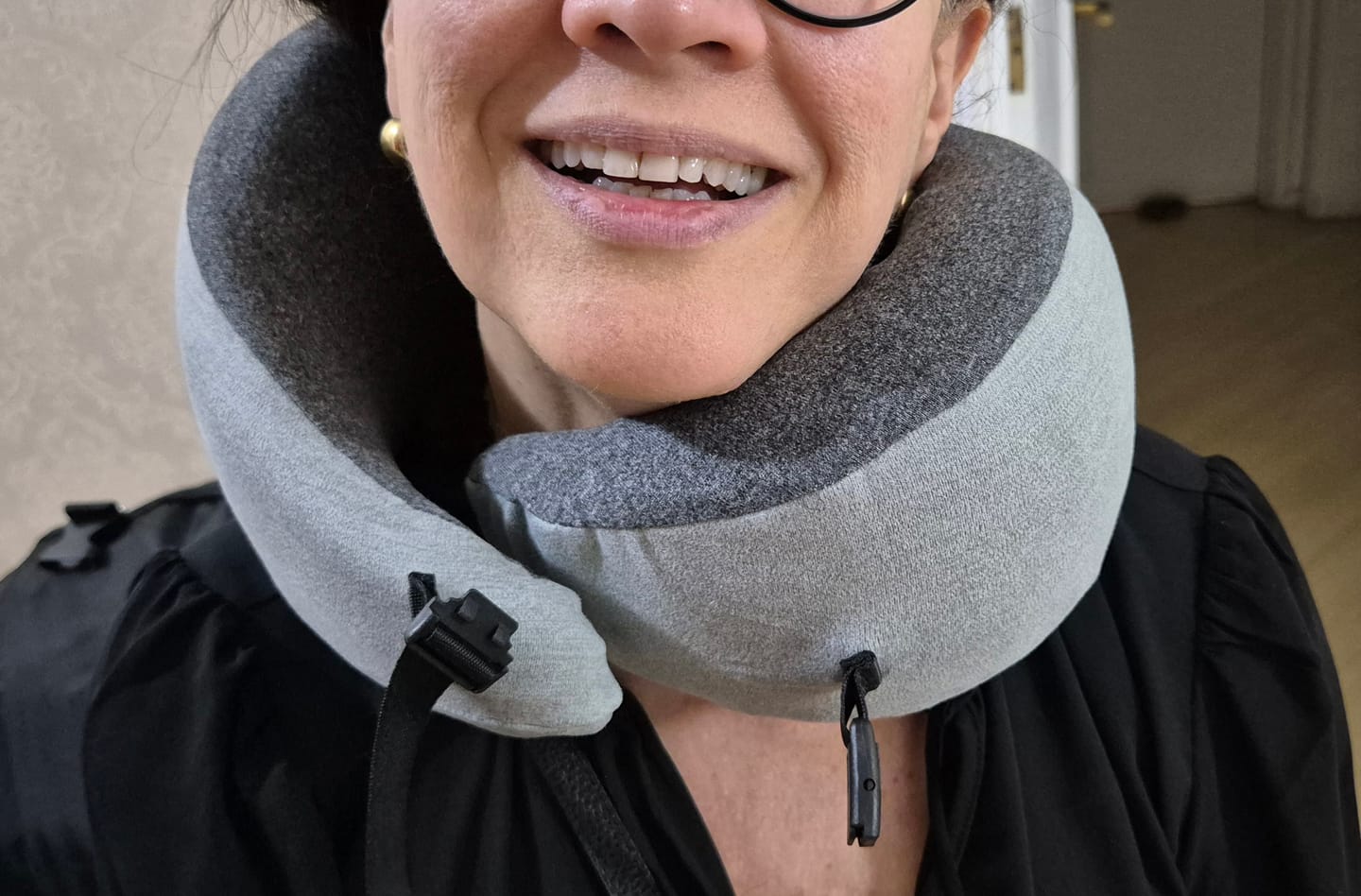 Customer photo review of Travel Pillow U - IWS Flow