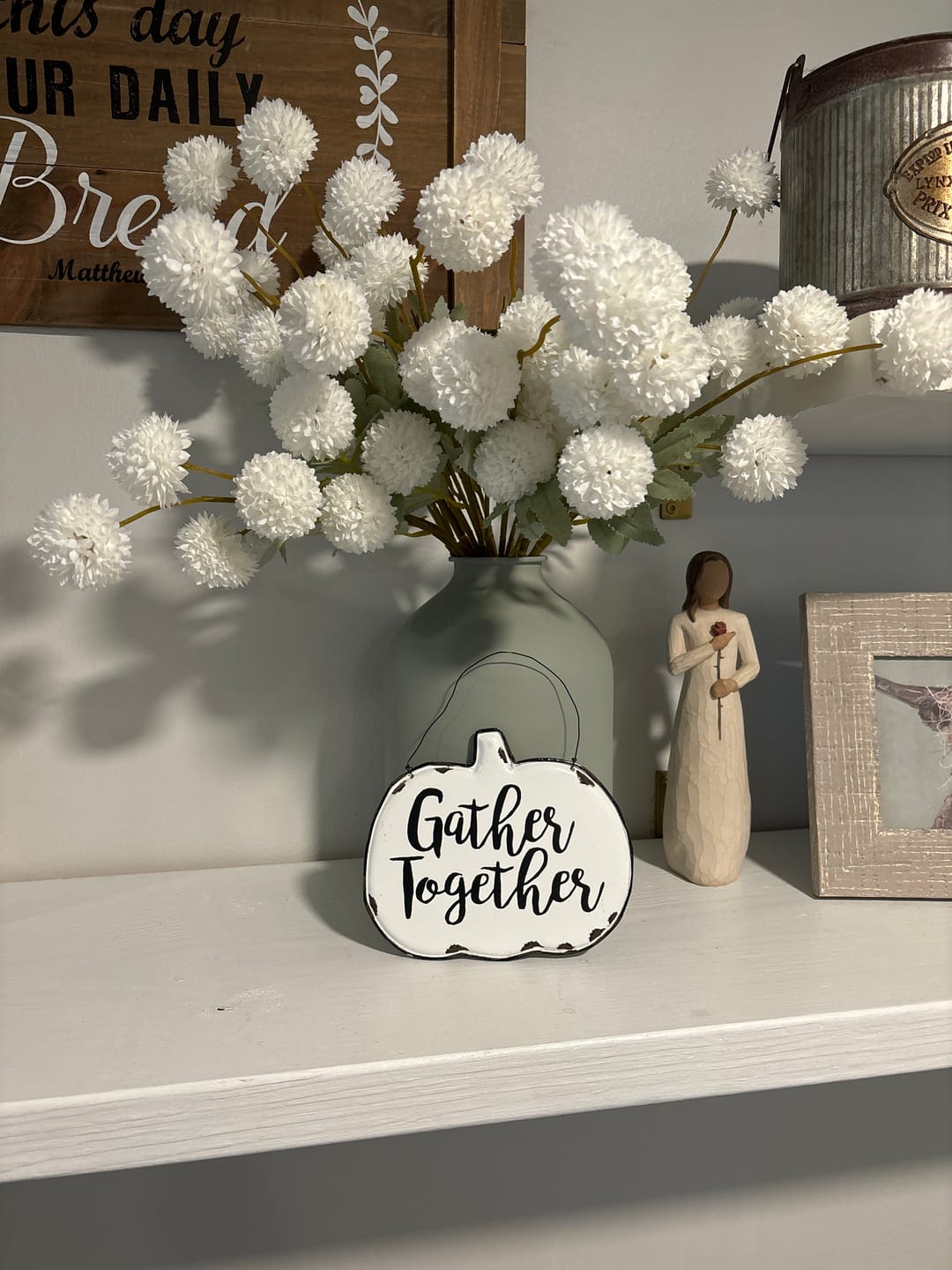 Customer photo review of Faux Kiku Flower - White (10 Stems / 50 heads)