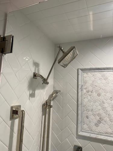 Customer photo review of Adjustable Shower Arm
