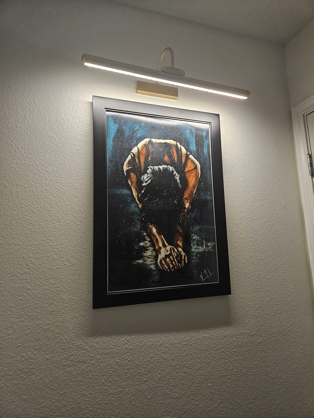 Customer photo review of The Art of Surrender - Teal Background