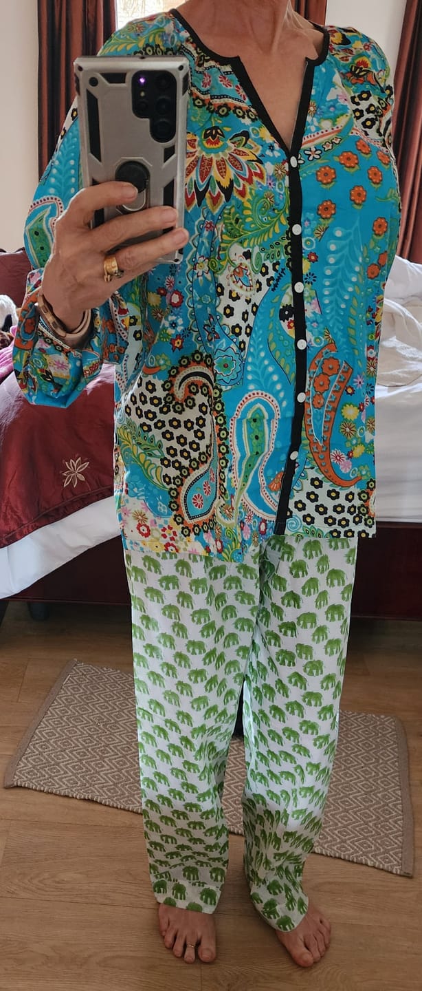 Customer photo review of French Pyjamas - Green Ellie