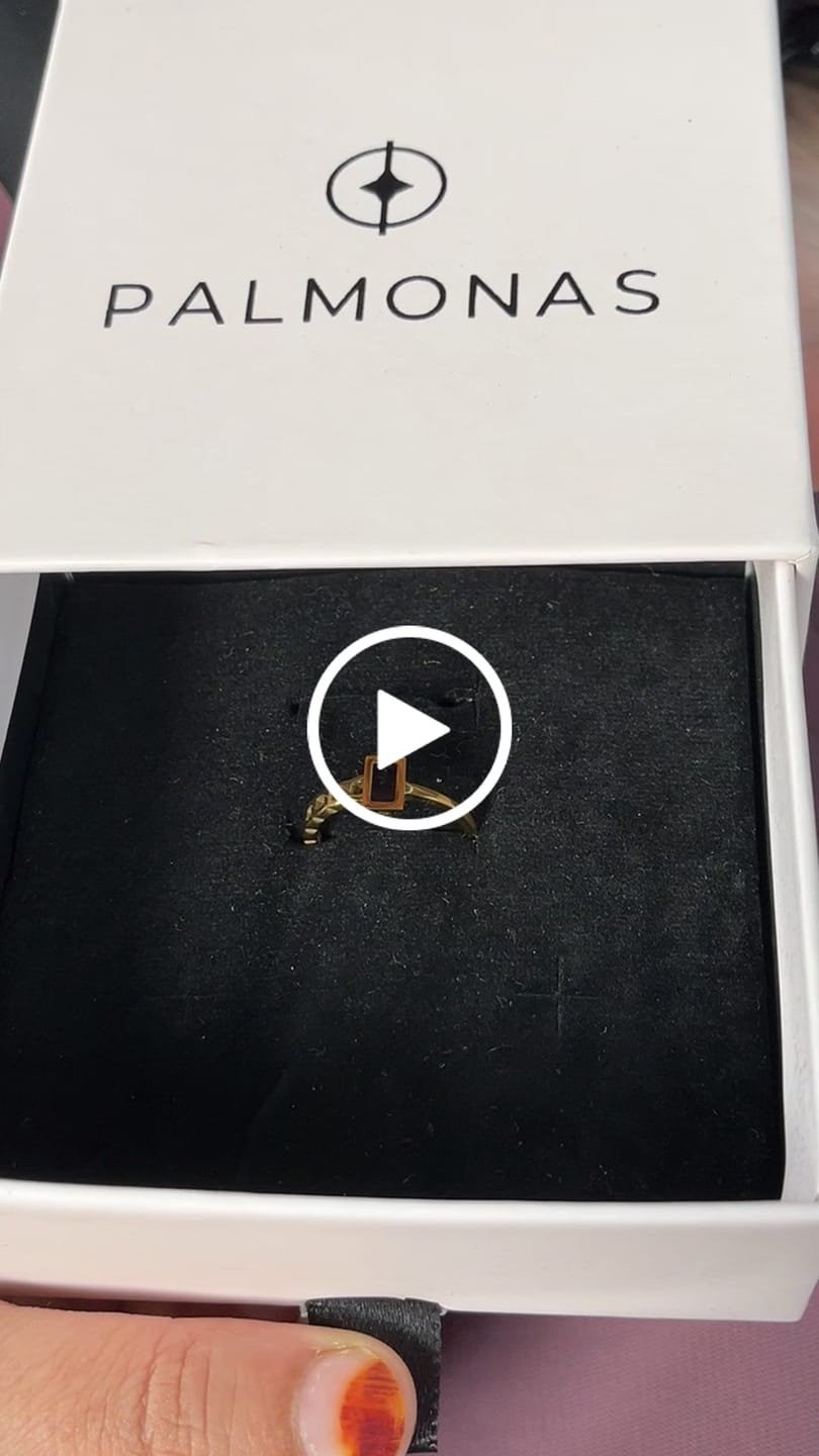 Customer video review of Black Charm Ring