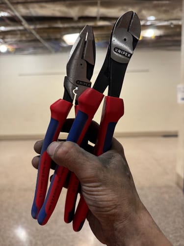 Customer photo review of Knipex 74 02 250 10" High Leverage Diagonal Cutters