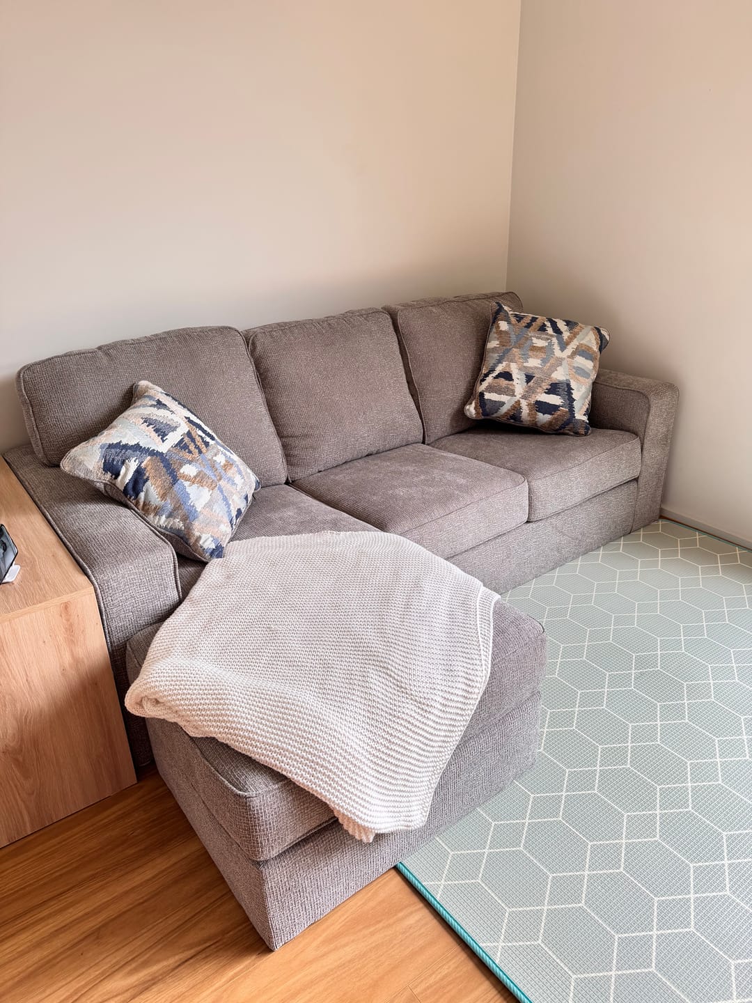 Customer photo review of Greaves 3 seat with Reversible chaise
