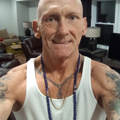 Customer photo review of Lapis Lazuli Third Eye Mala