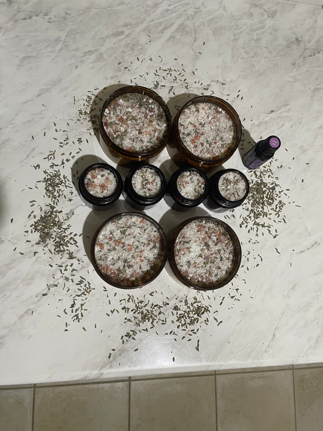 Customer photo review of 250ml Amber PET Plastic Jars (89mm)