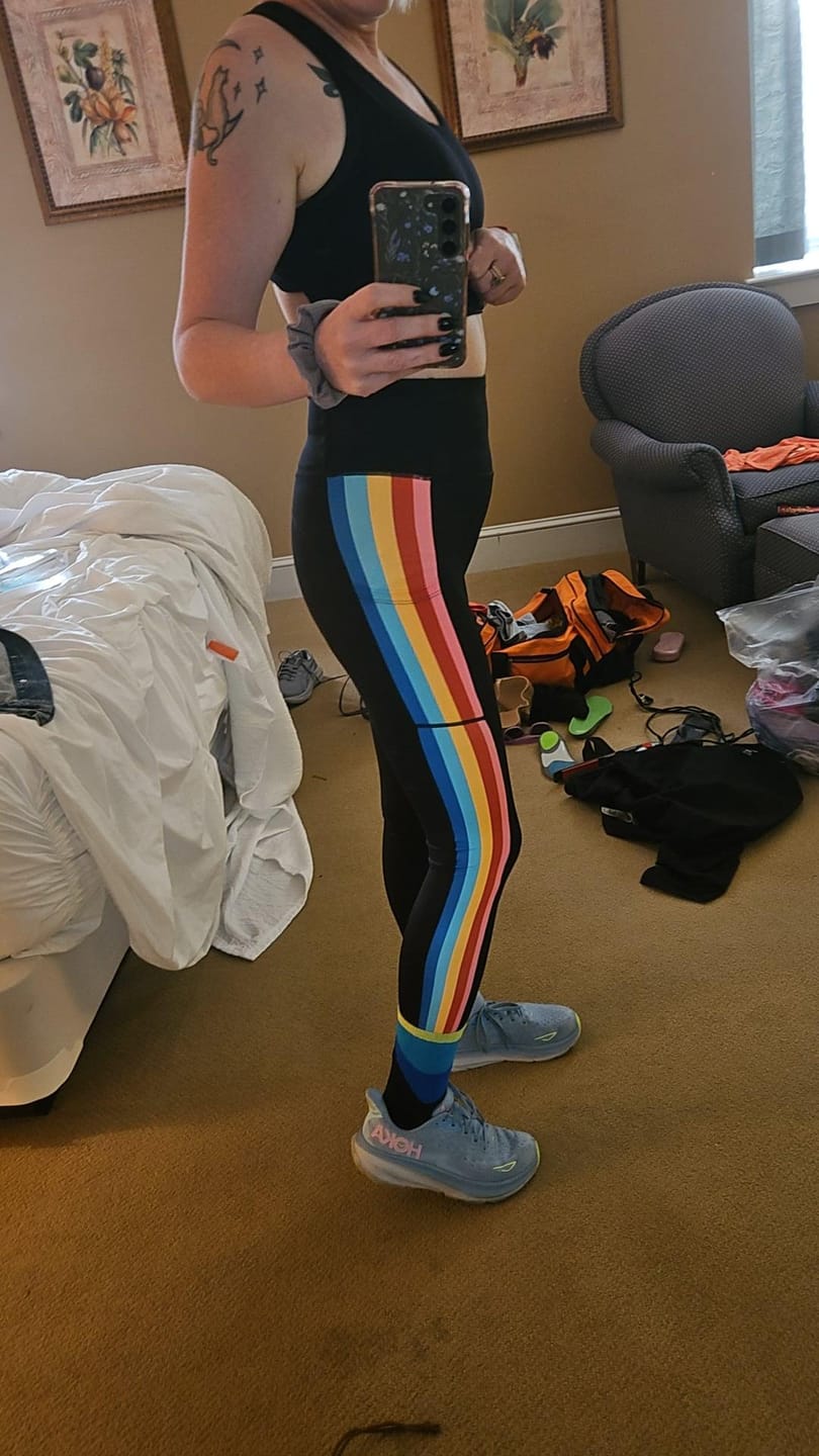 Customer photo review of Inspire Leggings - Rainbow | MT SPORT