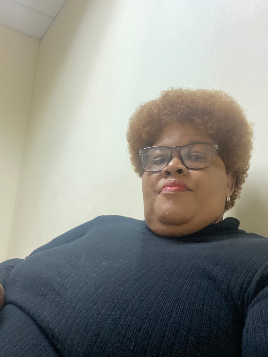 Customer photo review of Brazilian Curly Afro full Cap 8"