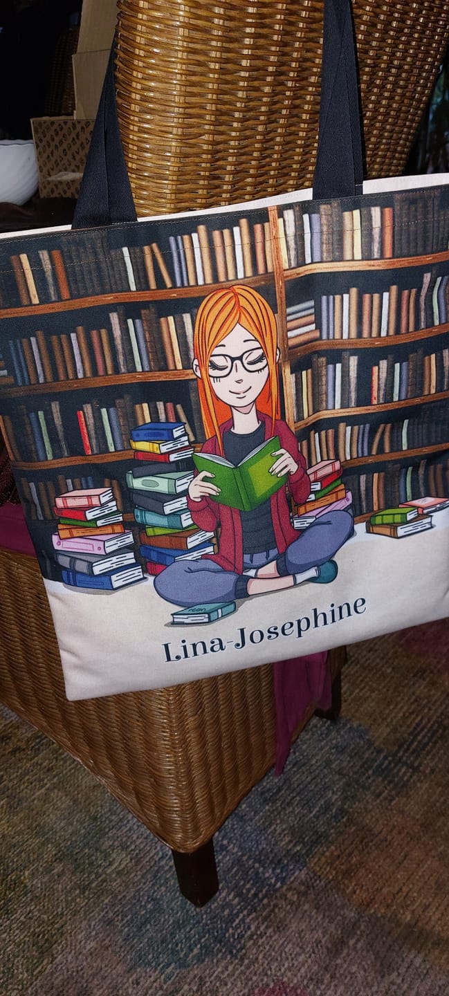 Customer photo review of Büchermädchen - Individuelle Tragetasche