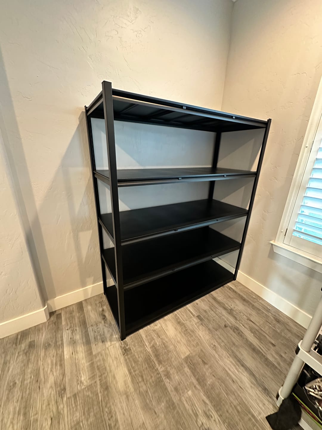 Customer photo review of REIBII 60"W x 72"H Industrial Garage Shelving, 3000LBS Heavy Duty Storage Shelves, Adjustable Metal Shelving for Basement Warehouse