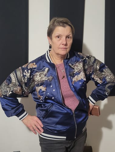 Customer photo review of Double Dragon & Phoenix Sukajan Souvenir Jacket