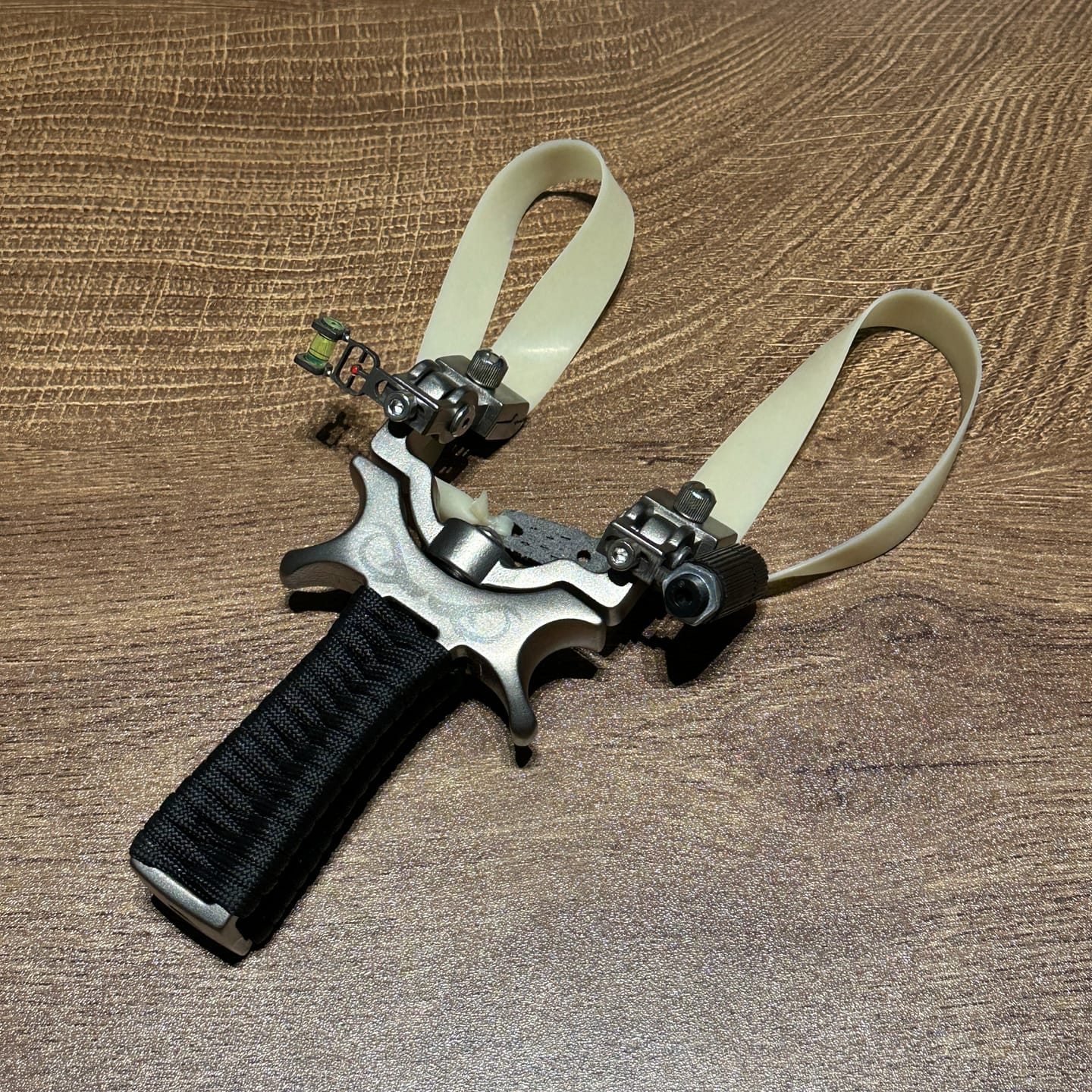 Customer photo review of 360-degree Rotating Hunting Slingshot