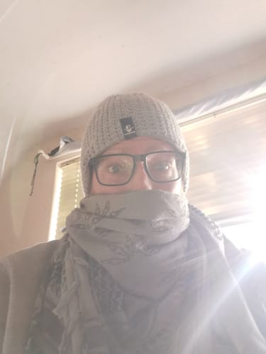 Customer photo review of Raven Forge Military Scarf