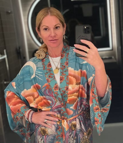 Customer photo review of Mane Kimono in Green
