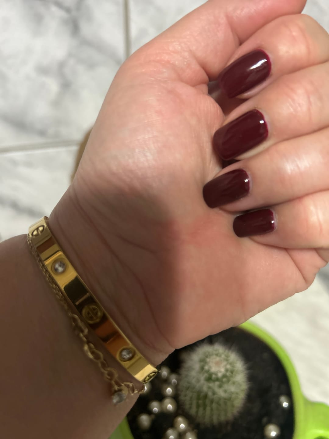 Customer photo review of Bratara Love - Auriu