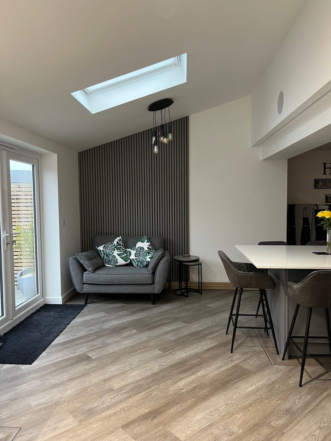 Customer photo review of Wooden Wall Panel | Grey Walnut | Premium 3-sided Wood Veneer