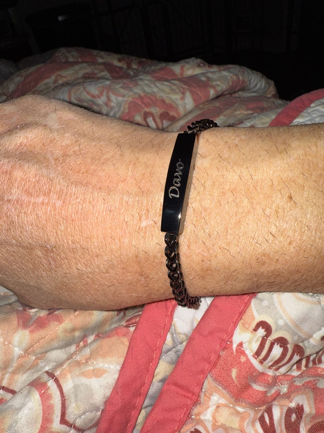 Customer photo review of Franco Link ID Urn Bracelet | 4MM