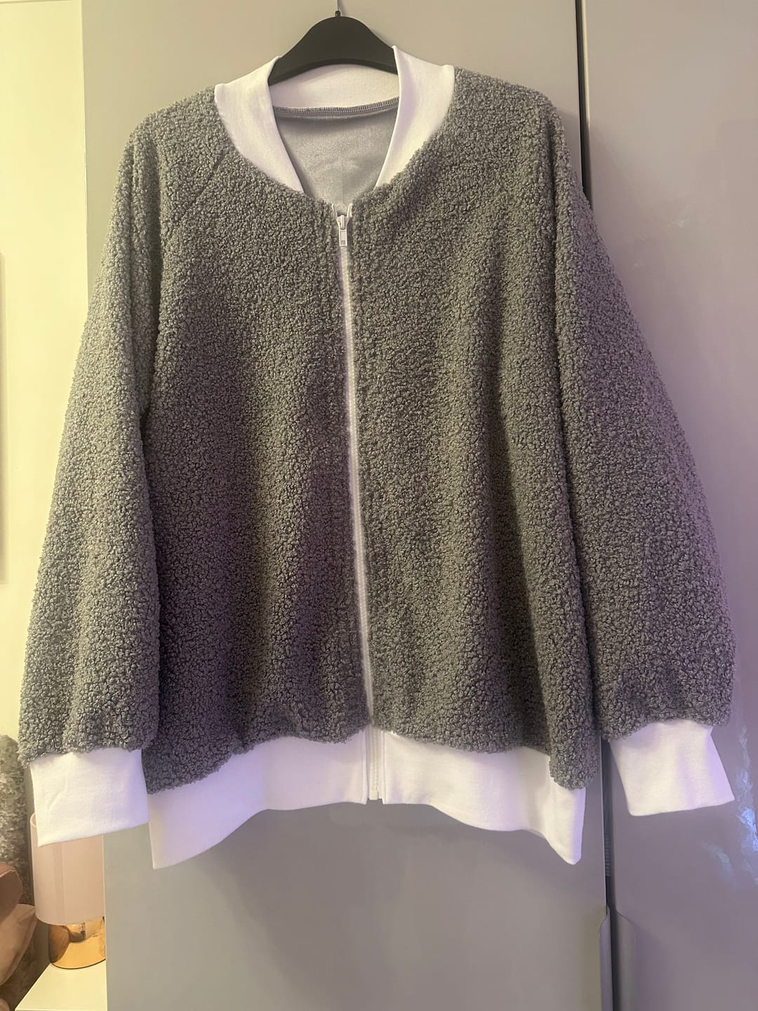 Customer photo review of Plain Sheep Loop Boucle Fabric