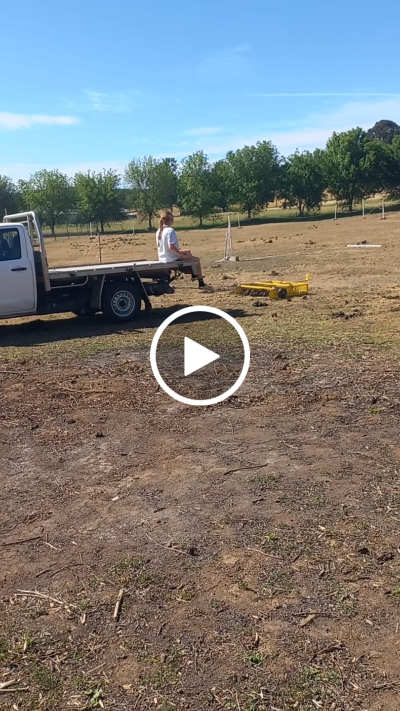 Customer video review of Scoop'N'Tow Manure Scooper / Paddock Field Cleaner + Trailer