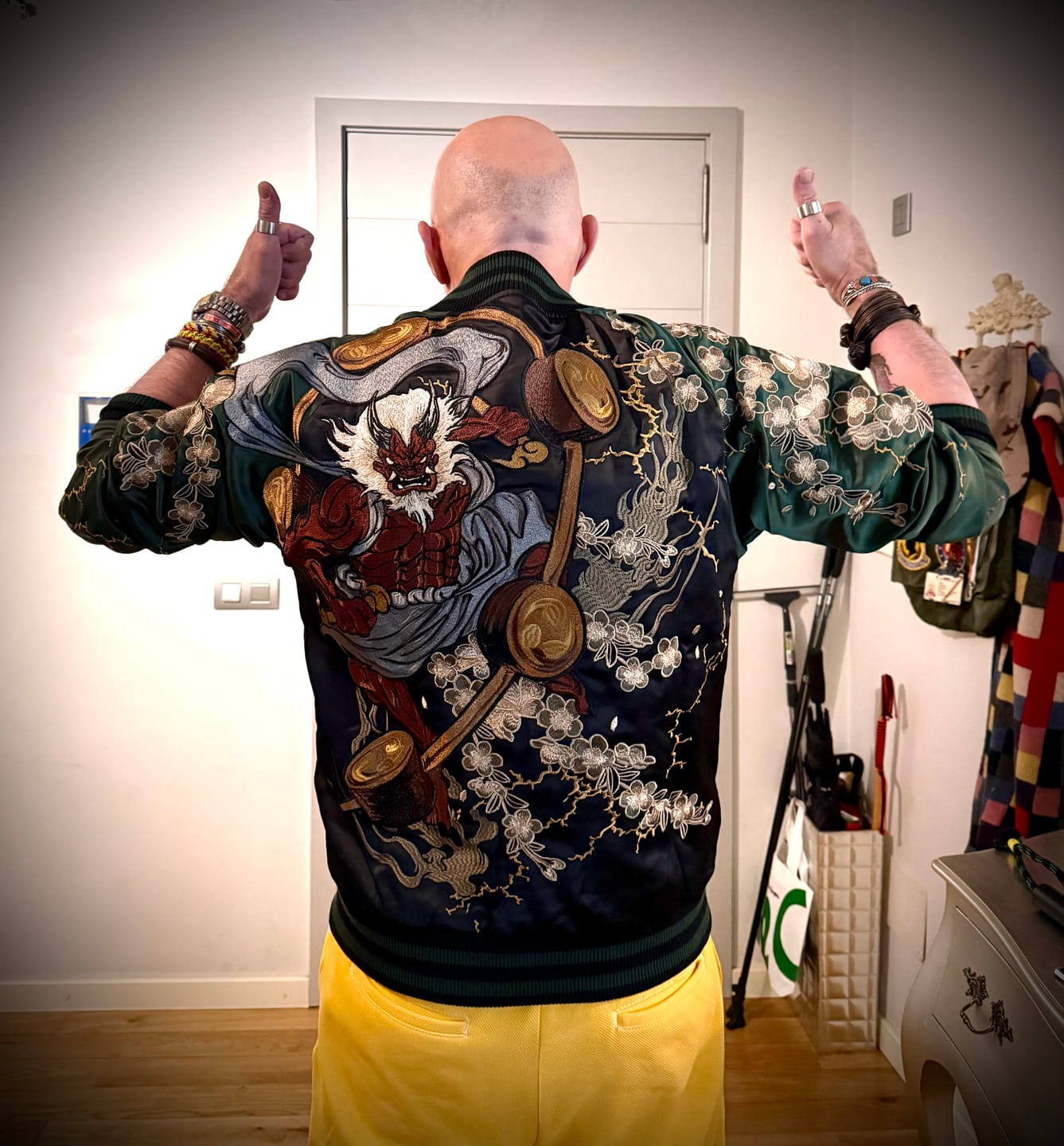 Customer photo review of Raijin & Fujin Sukajan Souvenir Jacket
