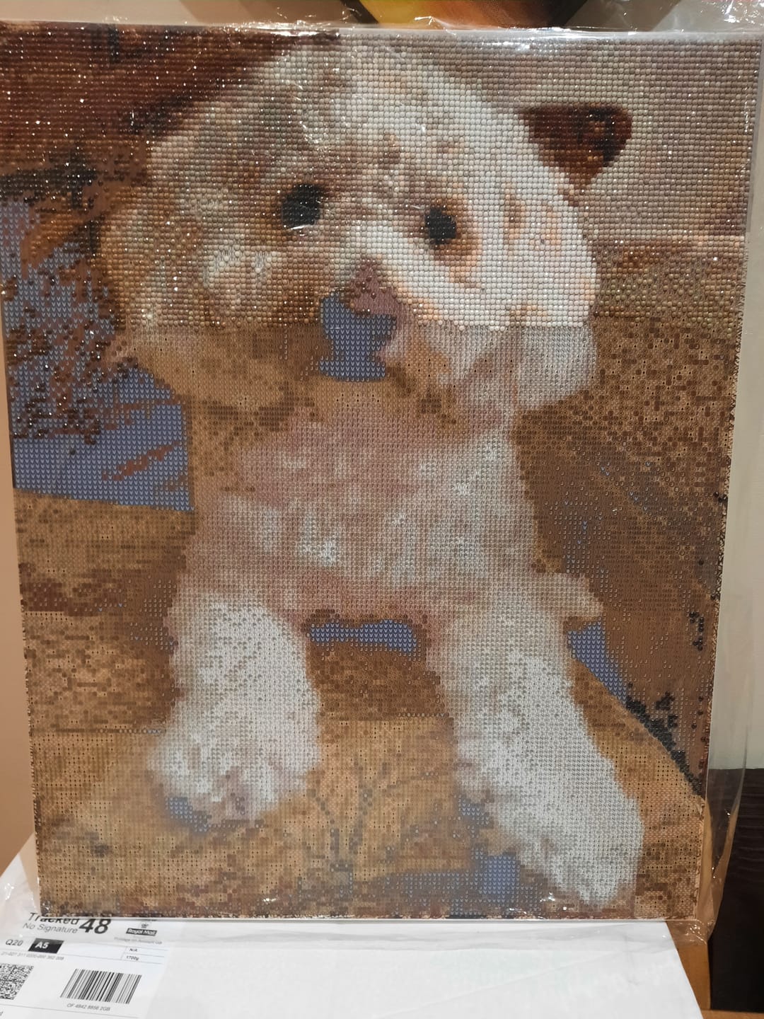 Customer photo review of Personalised Crystal Art Kit