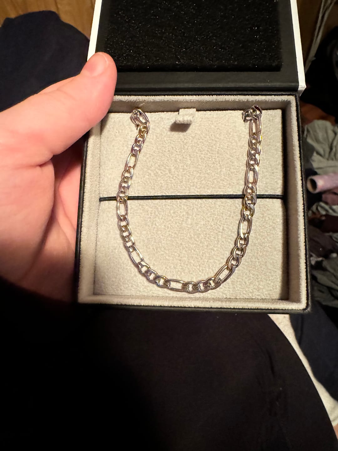 Customer photo review of 5mm Figaro Link Chain
