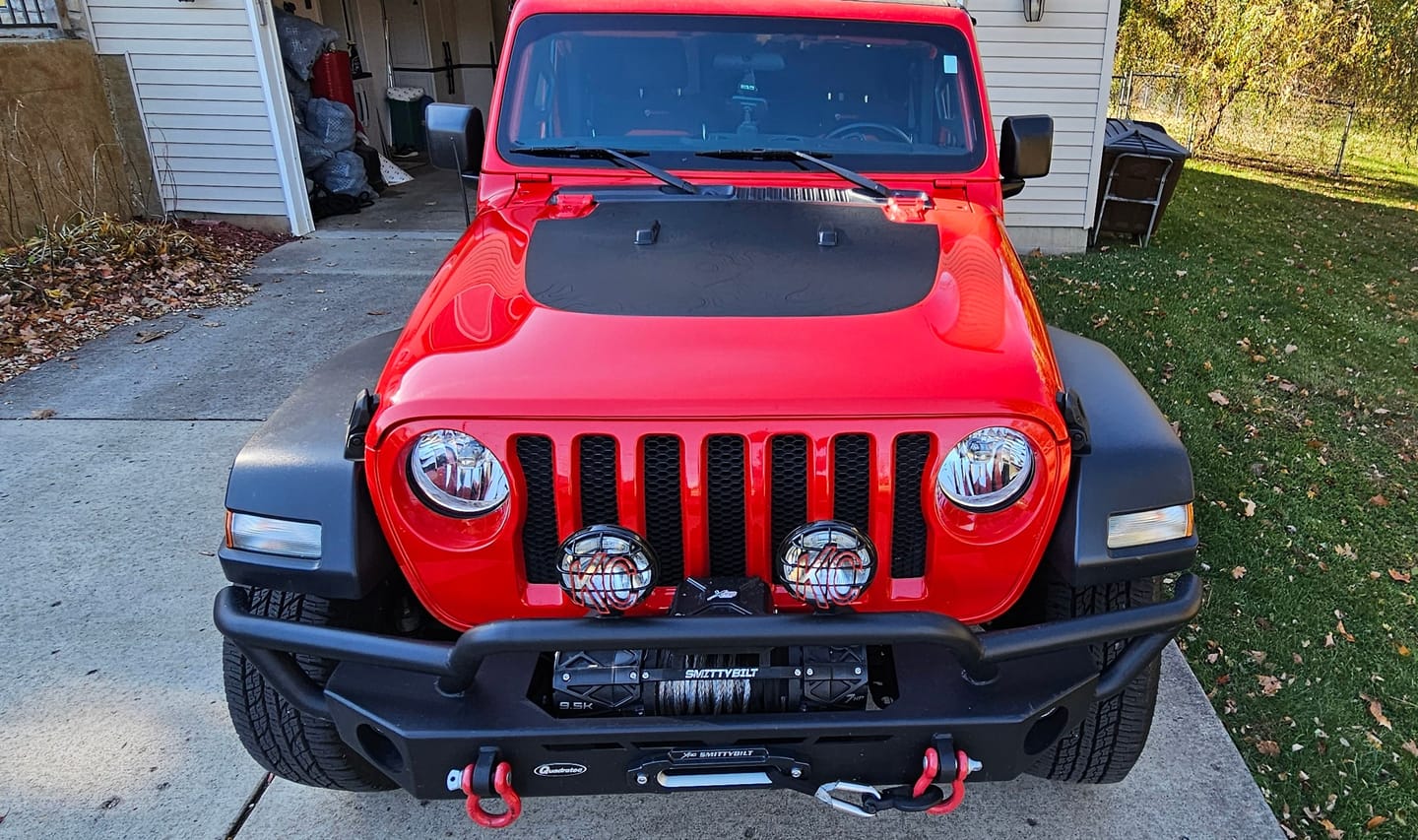 Customer photo review of Black Topo Hood Graphic | fits Wrangler JL and Gladiator JT