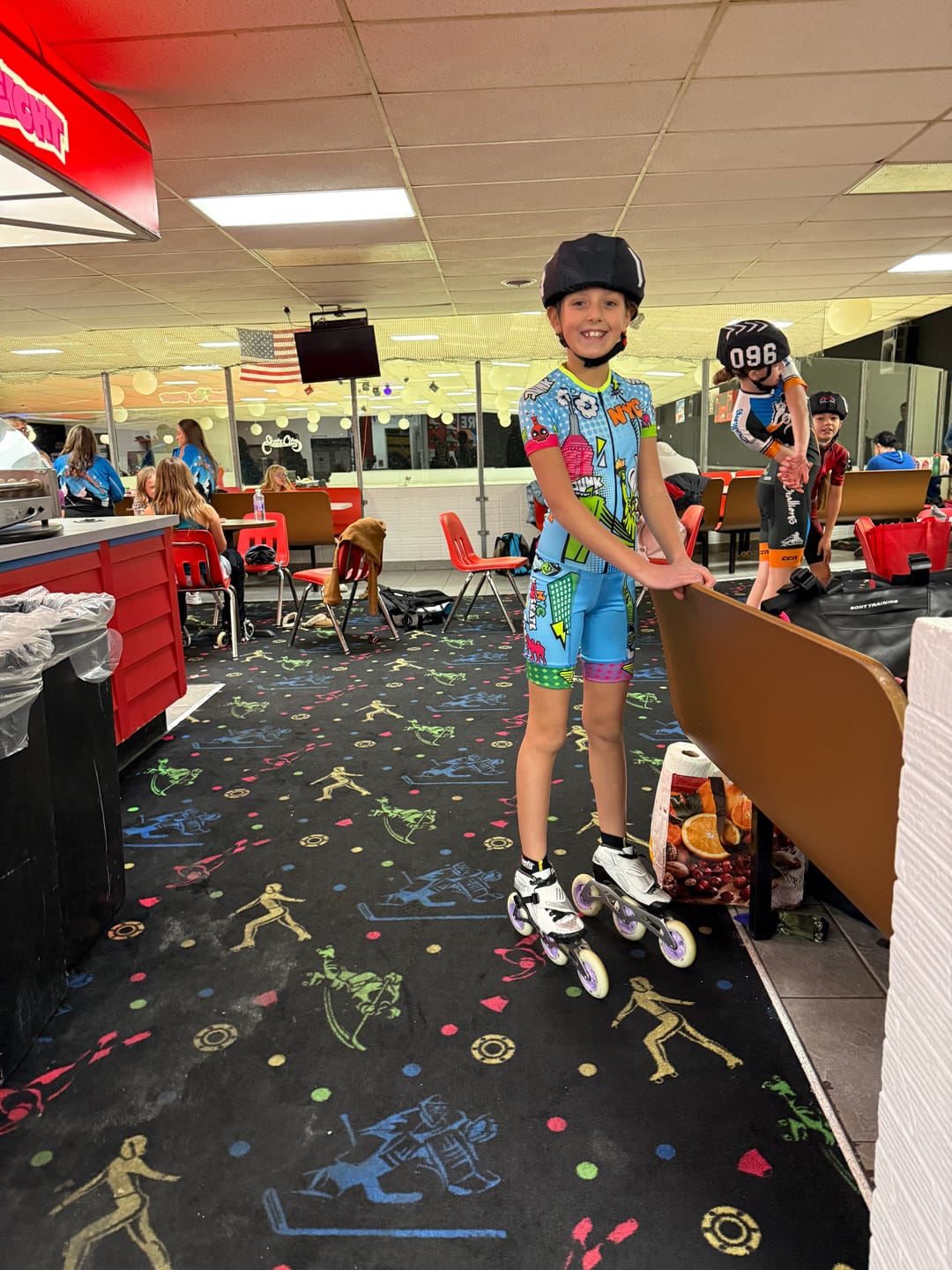 Customer photo review of Inline Speed Skating Helmet