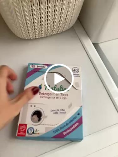 Customer video review of Eco-Tiras de Detergente 40 lavados Natulim