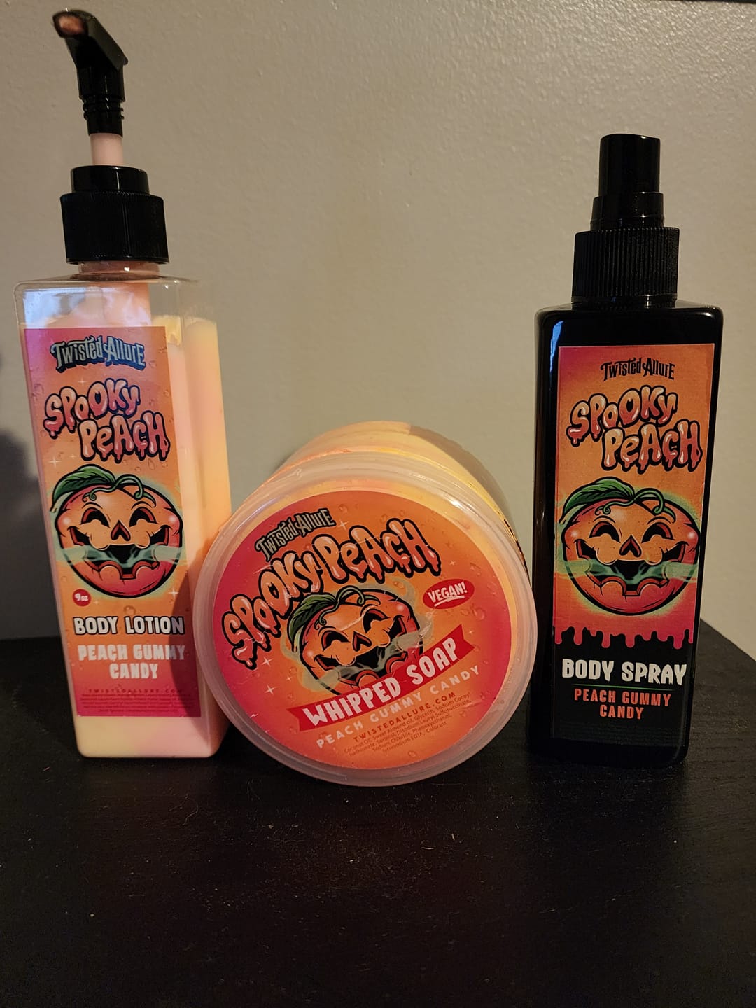Customer photo review of Spooky Peach Body Spray