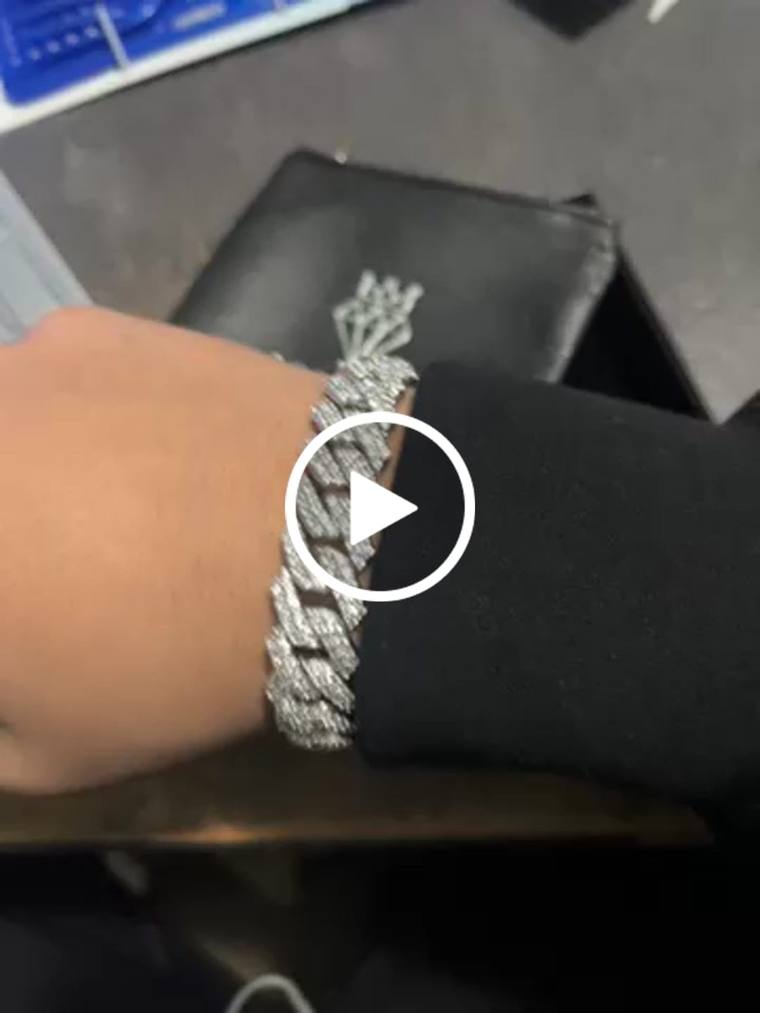 Customer video review of 14mm Moissanite Monaco Bracelet - 925 Silver - D Colour - VVS1