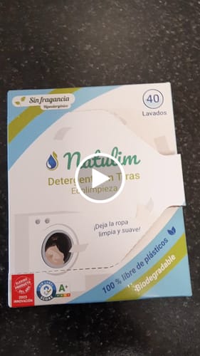 Customer video review of Eco-Tiras de Detergente 40 lavados Natulim