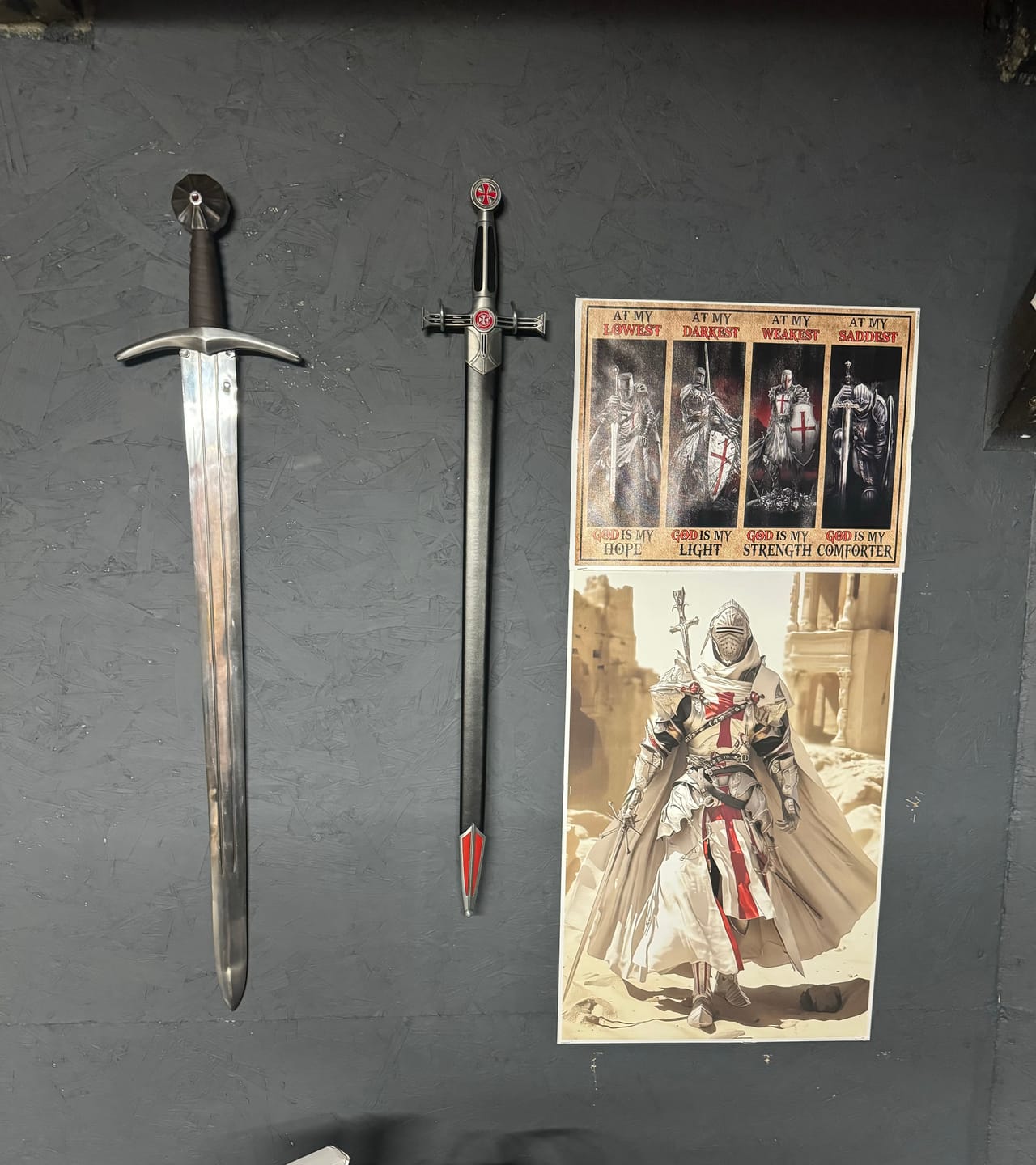 Customer photo review of Sword Hanger