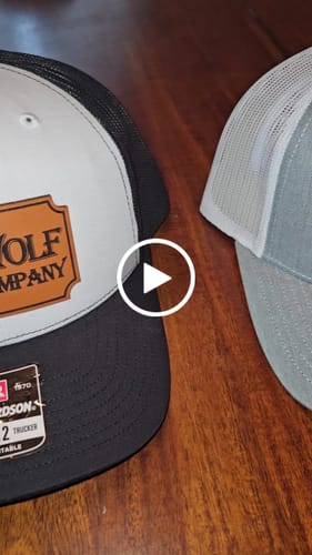 Customer video review of Premium Custom Leather Patch Hats (Wholesale)