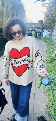 Customer photo review of The Young Hearts Jumper