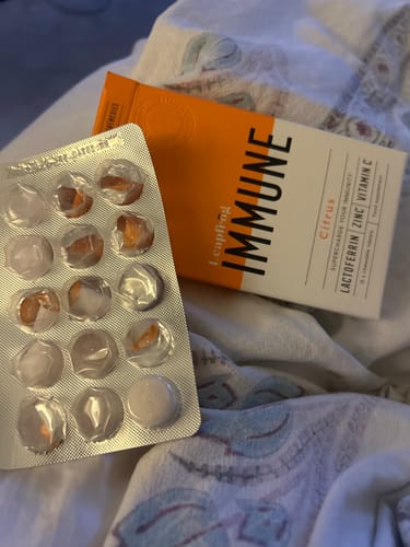 Customer photo review of IMMUNE : Lactoferrin + Zinc + Vitamin C