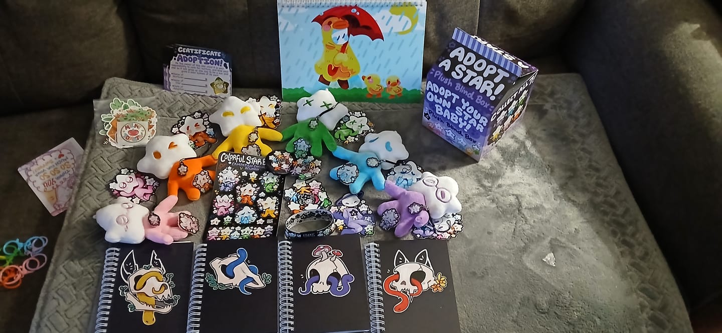 Customer photo review of Rainy Day Duck Ghost Large Reusable Sticker Book