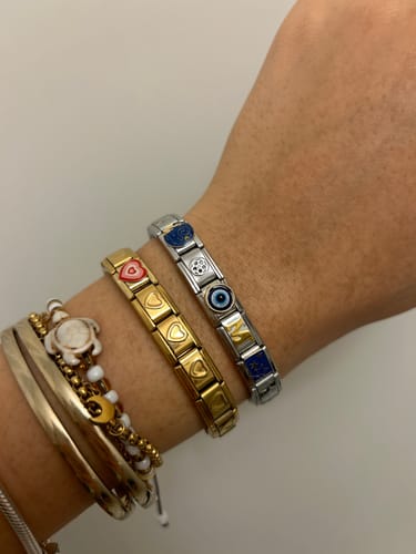 Customer photo review of Original Italian Charm Bracelet