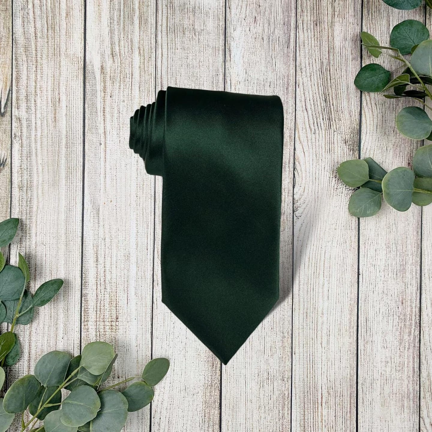 Customer photo review of Emerald Satin Necktie