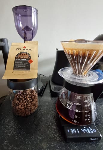 Customer photo review of Pack D'Lara 3 bolsas de 250g Café de Especialidad Colombia en Grano o Molido