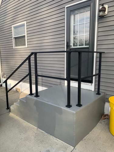 Customer photo review of Stair Handrail Wall Extension