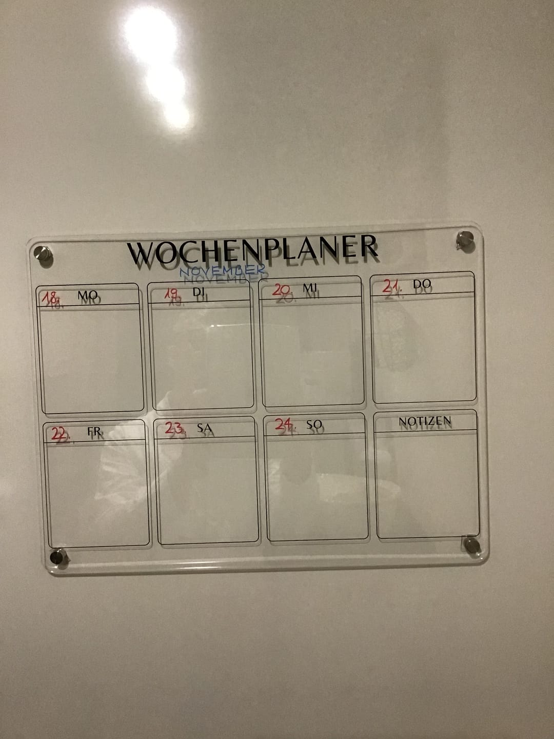 Customer photo review of Kühlschrankplaner "Wochenplan"