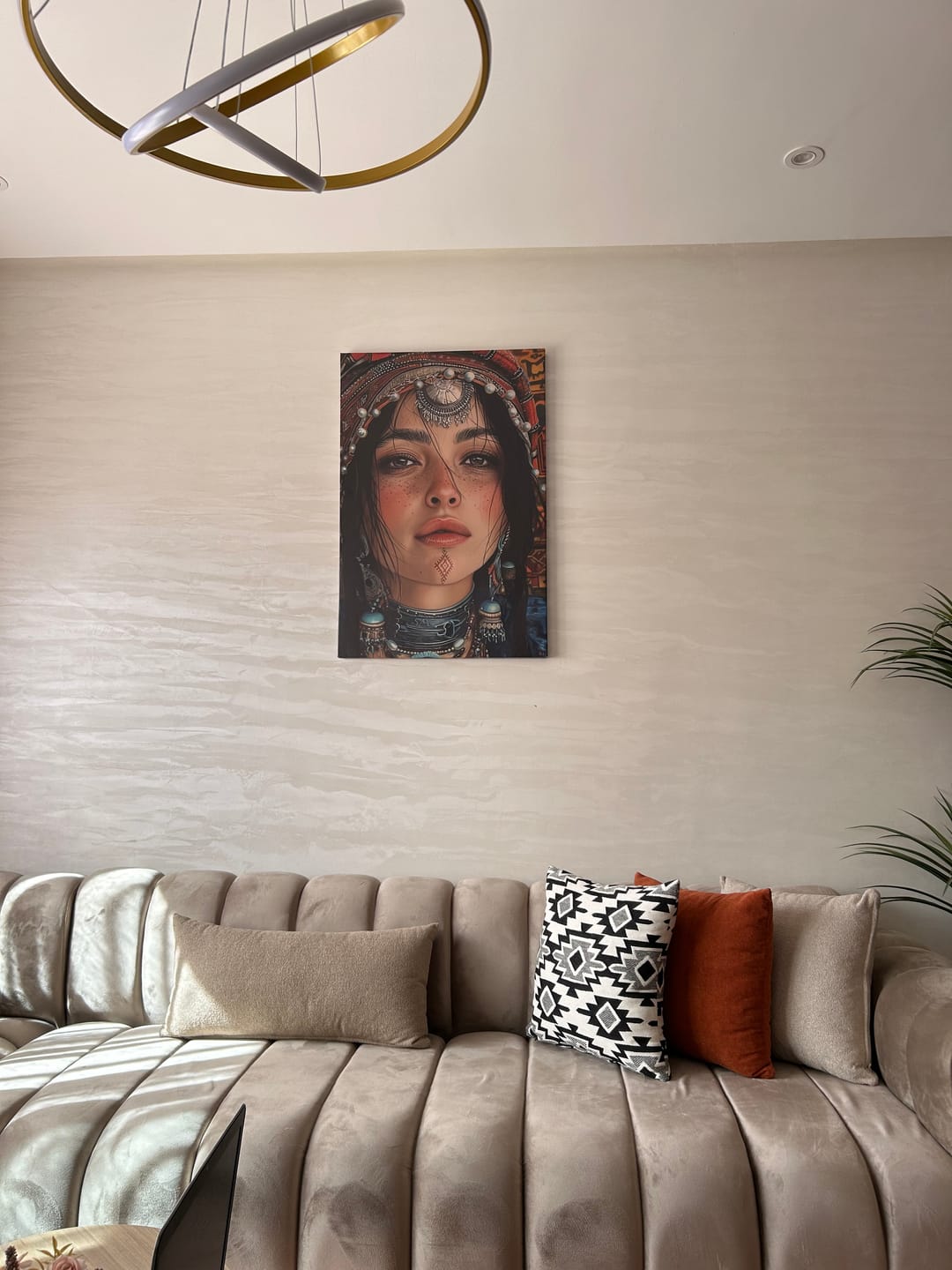 Customer photo review of Tableau décoratif Tamazight - Portrait Amazigh