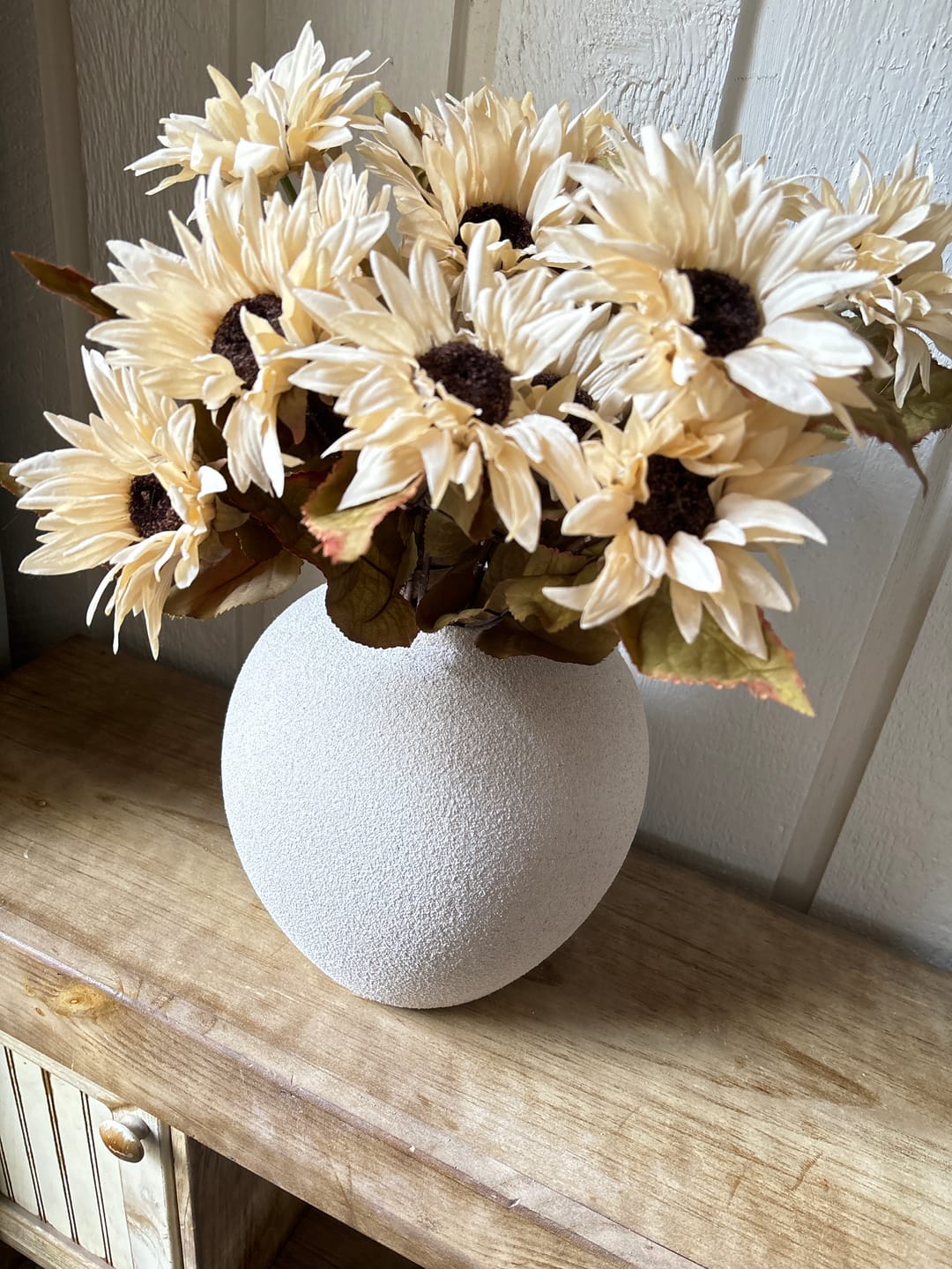 Customer photo review of Zoe Ceramic Vase - Beige