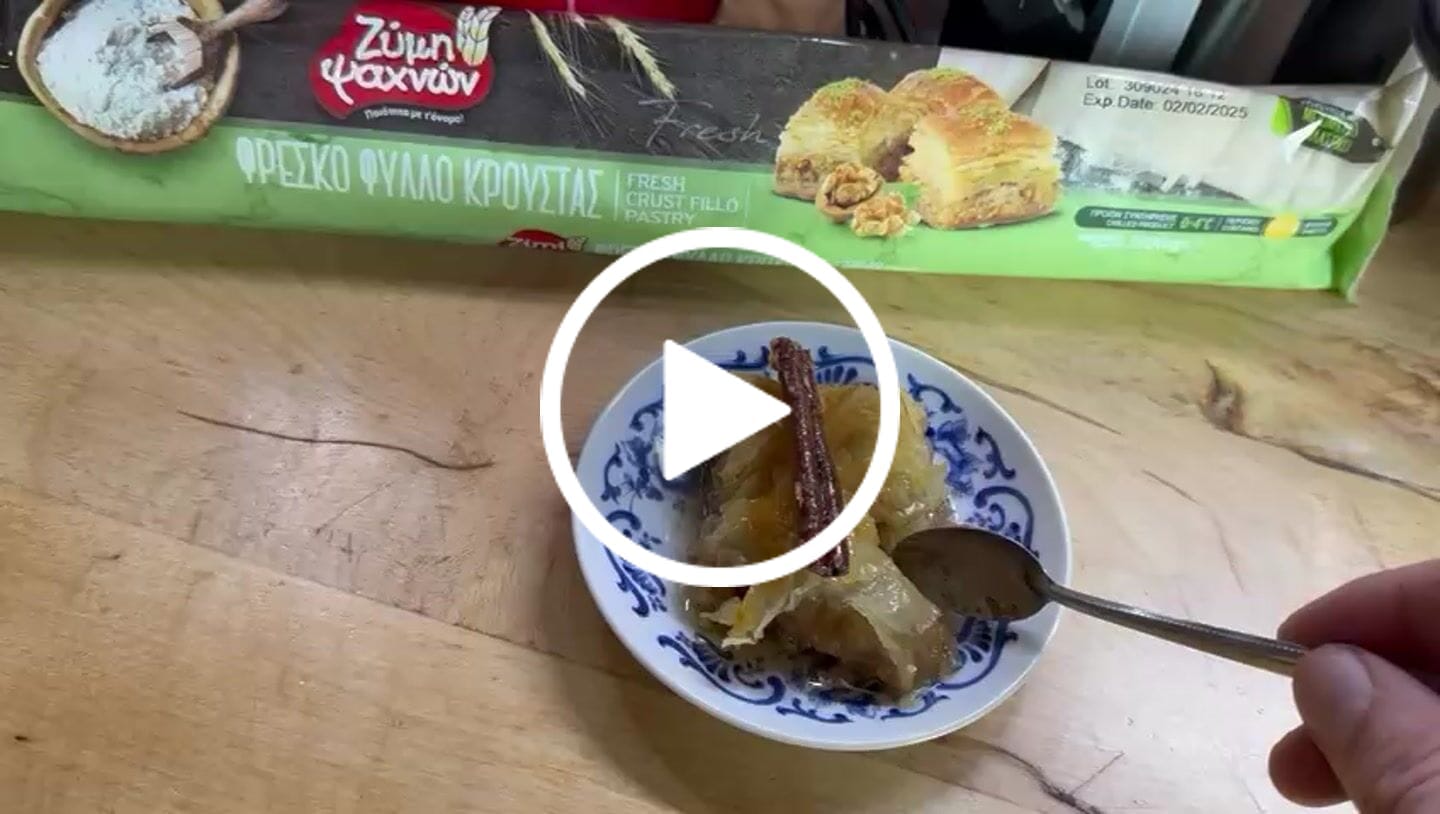 Customer video review of Crust Filo Pastry (for baklava) - 2x500g