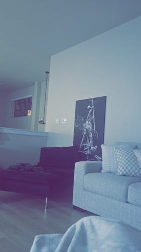 Customer photo review of ST. MICHAEL VS THE DEVIL CANVAS