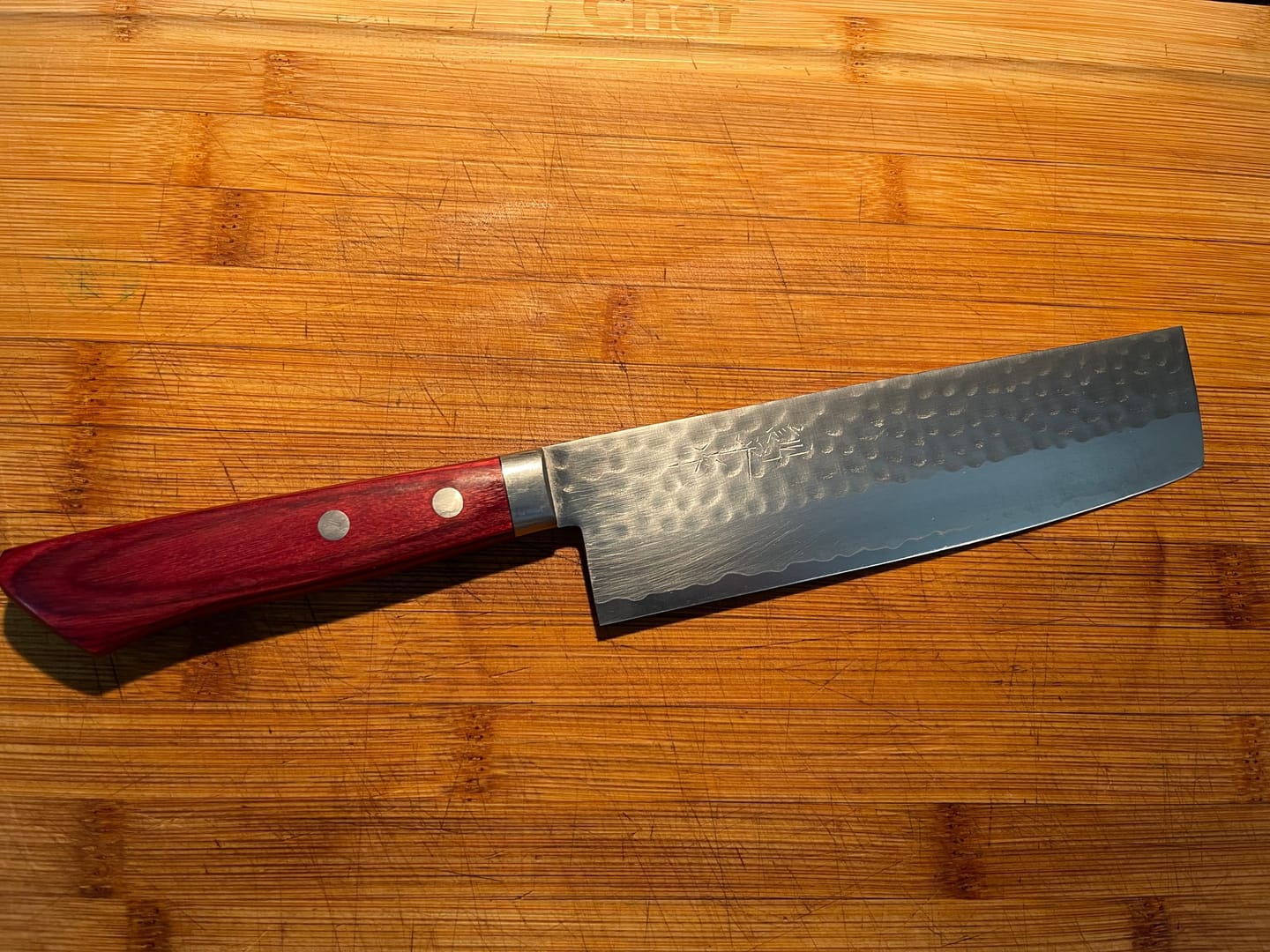 Customer photo review of Masutani Tsuchime Nakiri 165 mm
