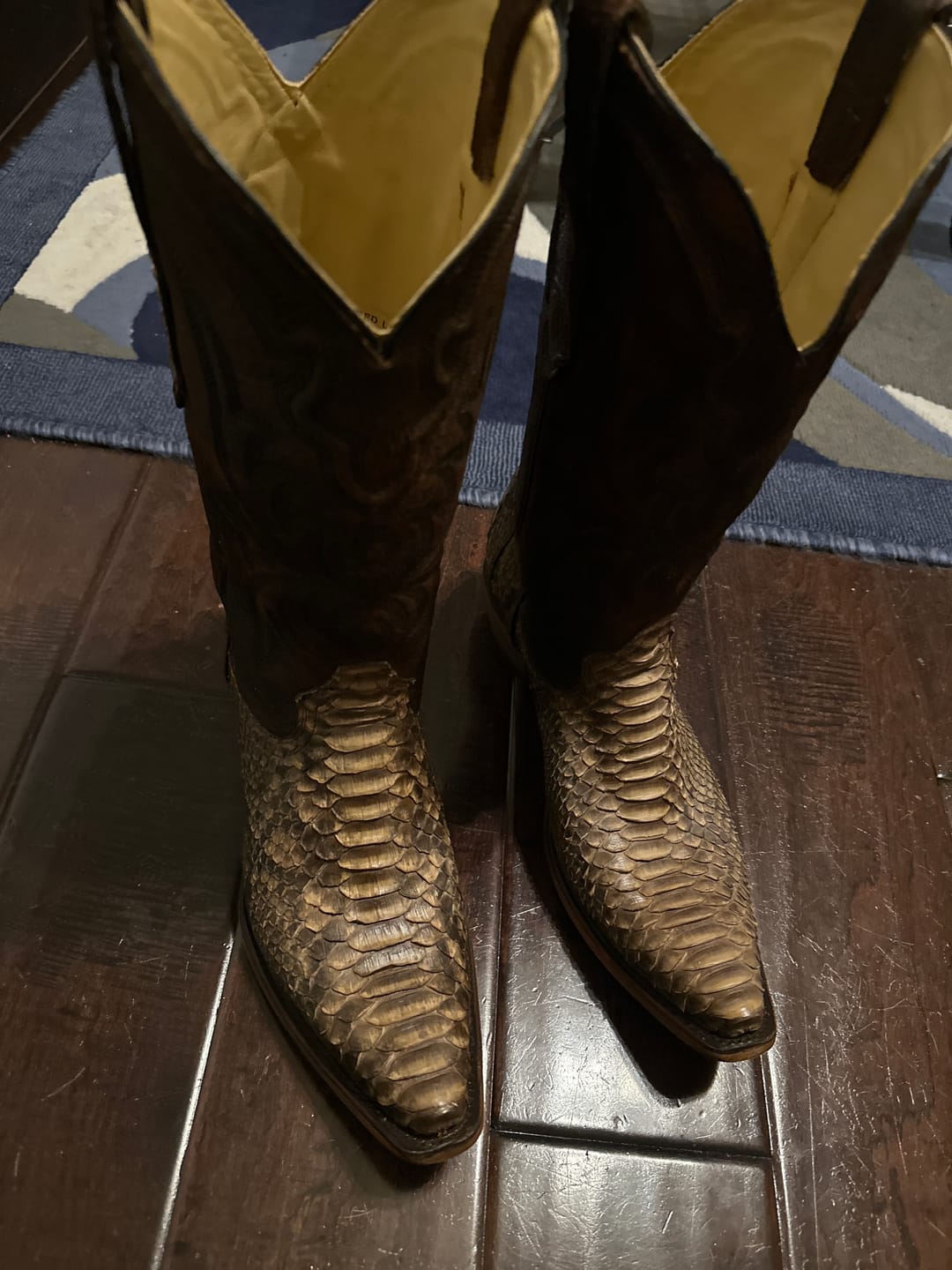 Customer photo review of Men's Exotic & Lamb Western Boots