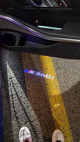 Customer photo review of BMW G SERIES DOOR LIGHTS