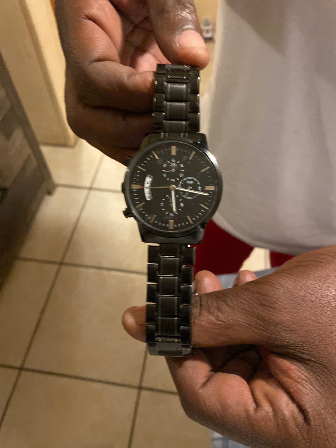 Customer photo review of To My Husband - Engraved Premium Watch - SS220
